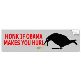 Anti Obama honk Bumper Sticker