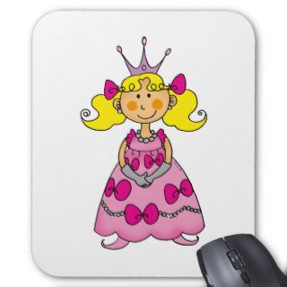 Blonde haired princess mouse mat