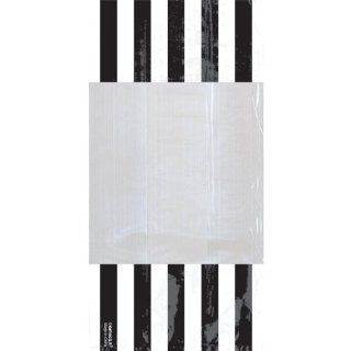 Black Striped Party Bag 10ct Clothing