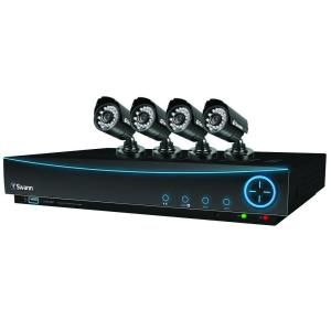 Swann DVR4 4000 TruBlue 4 CH D1 500GB Hard Drive Surveillance System with 4 PRO 640 600 TVL Cameras SWDVK 440004  US
