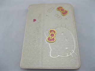Sweet Hello Kitty Cute Pu Leather Case Flip Case for ipad Mini Gold Computers & Accessories