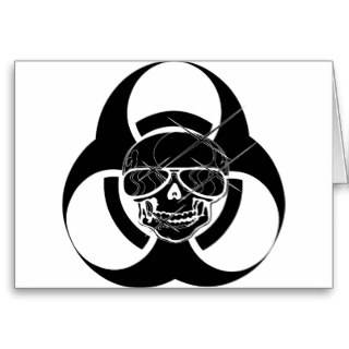 Biohazard Tattoo Skull Cards