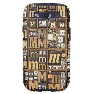 Letter M Samsung Galaxy S3 Cover