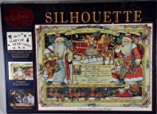 Holiday Silhouette 577 Piece Puzzle 29" X 21 1/2" Soft Touch Velvet Backed Puzzle   Christmas Spirit by Susan Winget (1997) Toys & Games