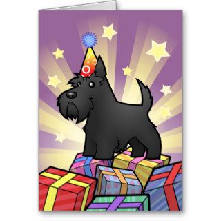 Birthday Scottish Terrier Greeting Card