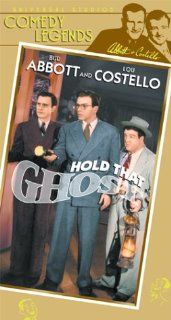 Abbott & Costello Hold That Ghost [VHS] Bud Abbott, Lou Costello, Richard Carlson, Joan Davis, Mischa Auer, Evelyn Ankers, Marc Lawrence, Shemp Howard, Russell Hicks, William B. Davidson, Ted Lewis, The Andrews Sisters, Elwood Bredell, Arthur Lubin, 