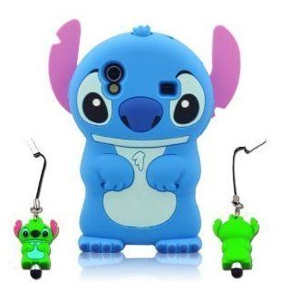 I Need's 3d Stitch Fixed Ear Flip Soft Silicone Case Cover for Samsung Galaxy Ace S5830 S5830i I579 with 3d Stitch Stylus Pen Blue blue Cell Phones & Accessories