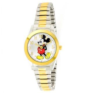 Disney Women's MCK579 Mickey Mouse Two Tone Expansion Band Watch Watches