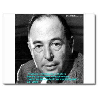 CS Lewis "Being Christian" Wisdom Quote Gifts Post Card