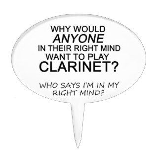 Right Mind Clarinet Cake Topper