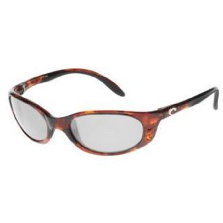 Costa Del Mar Sunglasses   Stringer  Glass / Frame Shiny Tortoise Lens Polarized Silver Mirror Wave 580 Glass Clothing
