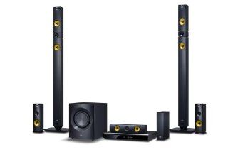 LG BH9431PW 1460W 3D Blu Ray Theater System with Smart TV, Sound, Wireless Rear Speakers, Tall Fronts (Black Cones) Electronics