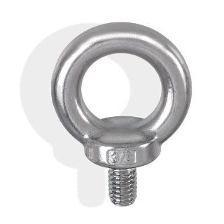 Stainless Steel DIN 580 Machinery Shoulder Lifting Eye Bolt M16 1400 Lbs WLL 316 SS