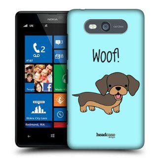 Head Case Designs Dachshund Happy Puppies Hard Back Case Cover for Nokia Lumia 820 Cell Phones & Accessories