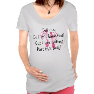 Funny Pregnant Belly Jokes See No Feet Maternity Shirt