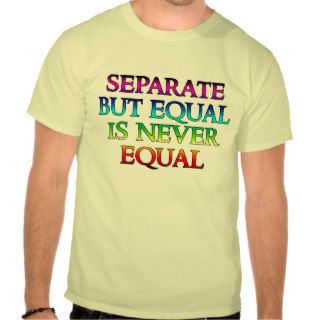 Separate But Equal is Never Equal T Shirt