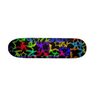color stars skate board deck