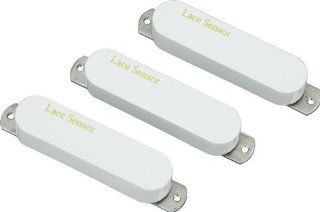 Lace Sensor Gold Guitar Pickups 3 Pack S S S Set White Musical Instruments