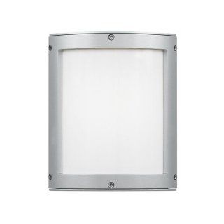 LBL Lighting LW583OPSILEDW Omni Small ADA LED Outdoor Wall Sconce, Opal Glass with Silver Finish    