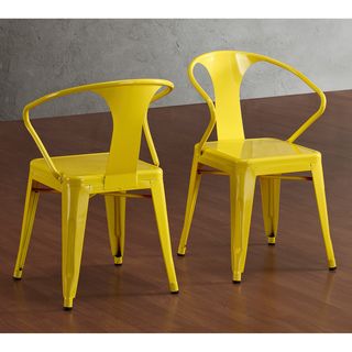 Tabouret Lemon Metal Stacking Chairs (Set of 4) Dining Chairs