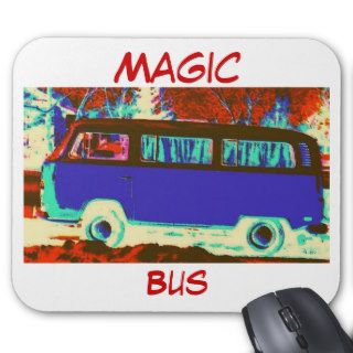 img198 1 cartoon, Magic , Bus Hippie Era Bus Mouse Pads
