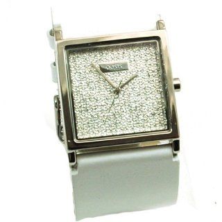 Oasis Ladies Cz Set Dial White Leather Strap Watch B583 F87785 Watches