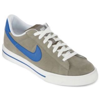 Nike Men's Sweet Classic Leather Lace Up,Sport Grey/White/Game Royal/Game Royal,7.5 D US Shoes