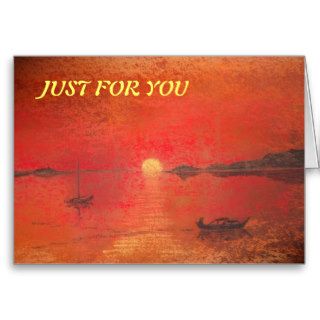 Spanish  Sunset Greeting Card