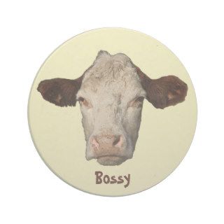 Bossy the Cow Drink Coaster