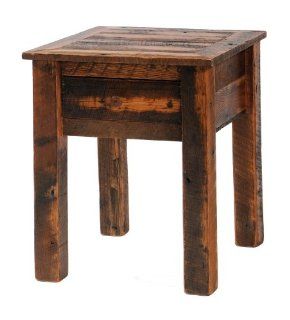 Barnwood 1 Drawer Nightstand in Lacquer Finish  