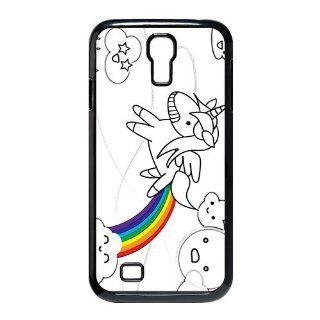 Best Durable Long Unicorn Rainbow Puke Design SamSung Galaxy S4 Case Cover, Snap on Protective Unicorn Galaxy S4 Case Computers & Accessories