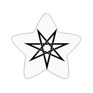 Seven Pointed Star Stickers