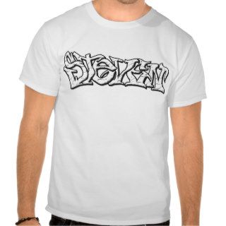 Graffiti Name Steven w/Cracks T Shirts