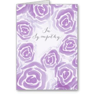 Sympathy Card with Hand Painted Roses