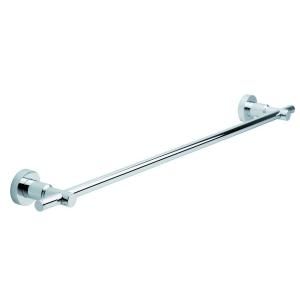 No Drilling Required Loxx 24 in. Towel Bar in Chrome LO206 CHR