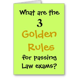 Passing Law Exams   Congratulations Joke Card