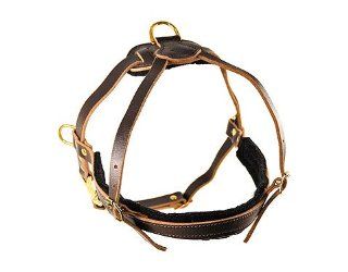 The Cowboy Dog Harness   2 colors   Brown M 20in 27in neck x 26in 34in girth  Pet Fashion Collars 