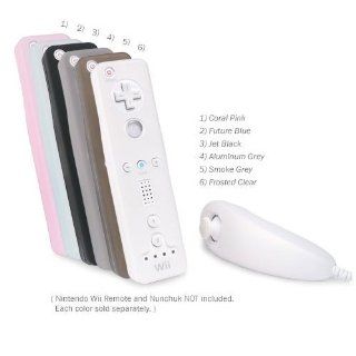 Nintendo Wii FlexiSkin   The Soft Low Profile Case (Remote and Nunchuk (Aluminum Grey)) Electronics
