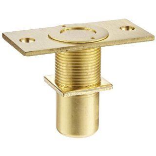 Rockwood 570.4 Brass Dust Proof Strike, 1 3/8" Width x 2 7/8" Length x 2 1/8" Height, Satin Clear Coated Finish Industrial Hardware