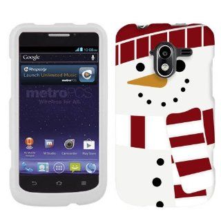 ZTE Avid 4G Holiday Snowman On White Cover Case Cell Phones & Accessories