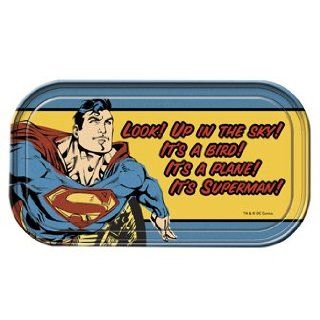 Superman Mini Tin Sign Magnetic Look Up In The Sky Style   Decorative Signs
