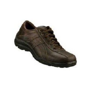 Skechers Men's Carriage Gandre Bicycle Toe Shoes,Chocolate,11 M Shoes