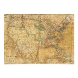1839 David H. Burr Wall Map of the United States Personalized Announcements