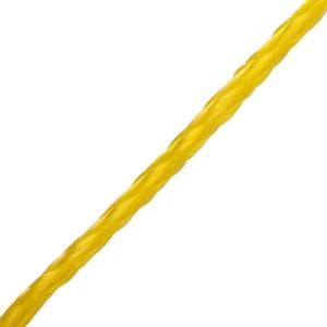 Everbilt 3/8 in. x 100 ft. Hollow Braid Poly Rope in Yellow 14124