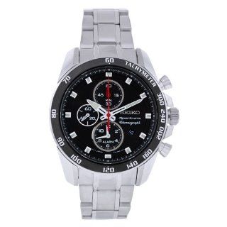 Seiko Men's SNAE69 Stainless Steel Analog with Black Dial Watch at  Men's Watch store.