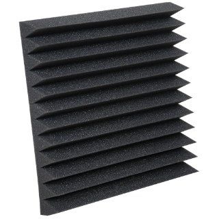 Auralex Studiofoam 2 Inches Thick, 1 foot by 1 Foot Wedgies, Charcoal, Box of 24 Musical Instruments
