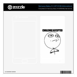 Challenge Accepted Samsung Galaxy S II Decal