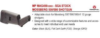 Magpul MAG490 ORG SGA Stock Mossberg 500/590 Shotgun  Hunting And Shooting Equipment  Sports & Outdoors