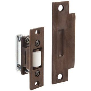 Rockwood 591.10B Bronze Roller Latch with ASA Strike, 1" Width x 3 3/8" Length, 1 1/4" Strike Width x 4 7/8" Strike Length, Satin Oxidized Oil Rubbed Finish Hardware Latches