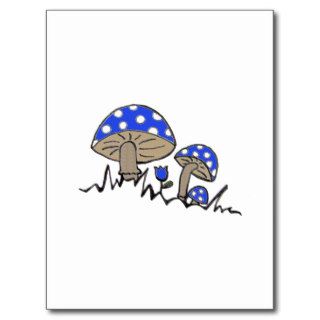 Blue Cap Mushrooms Post Cards